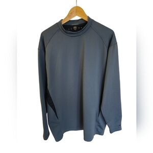 Nike Fit Dry Men's Golf Long Sleeve Pull over Textured Shirt Blue Size XL